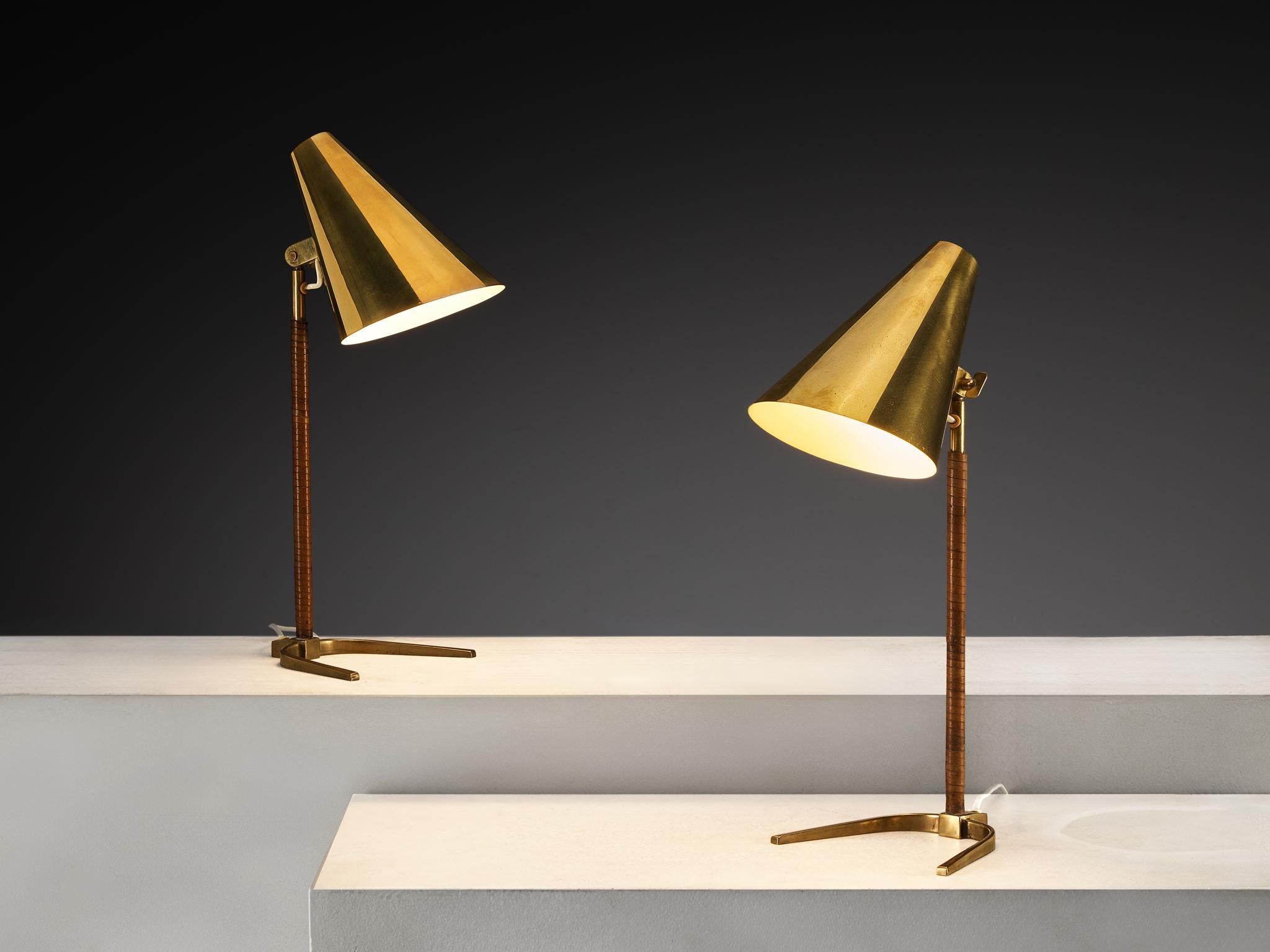 Paavo Tynell para Taito Oy, lámparas de mesa, modelo 