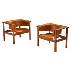 Carl Heinz Brockmann Petersen per Louis G. Thiersen Rare poltrone geometriche