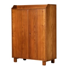 French Cabinet in Pine and Brass Details