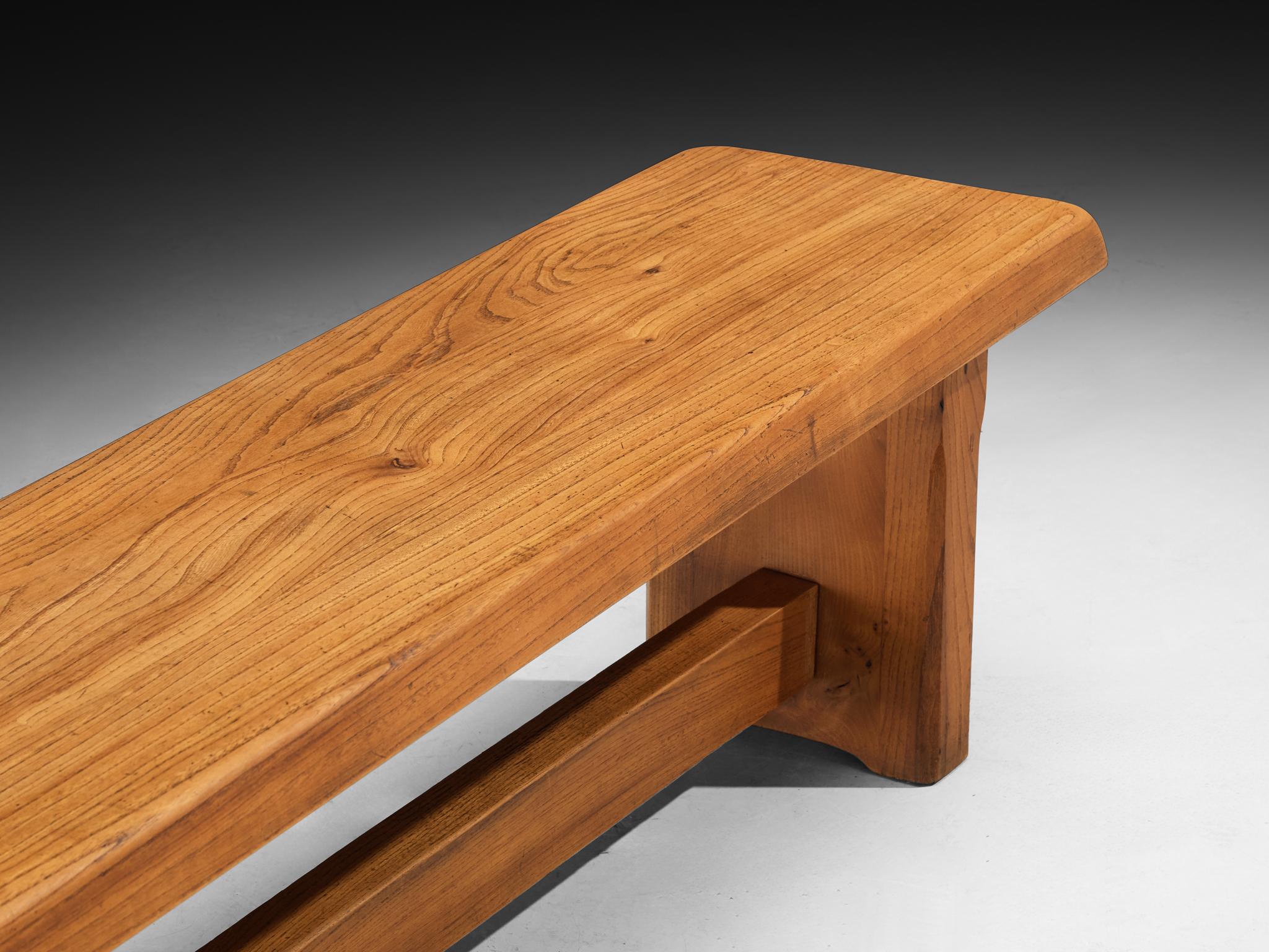 Mid-Century Modern Banc Pierre Chapo 'S14B' en orme en vente