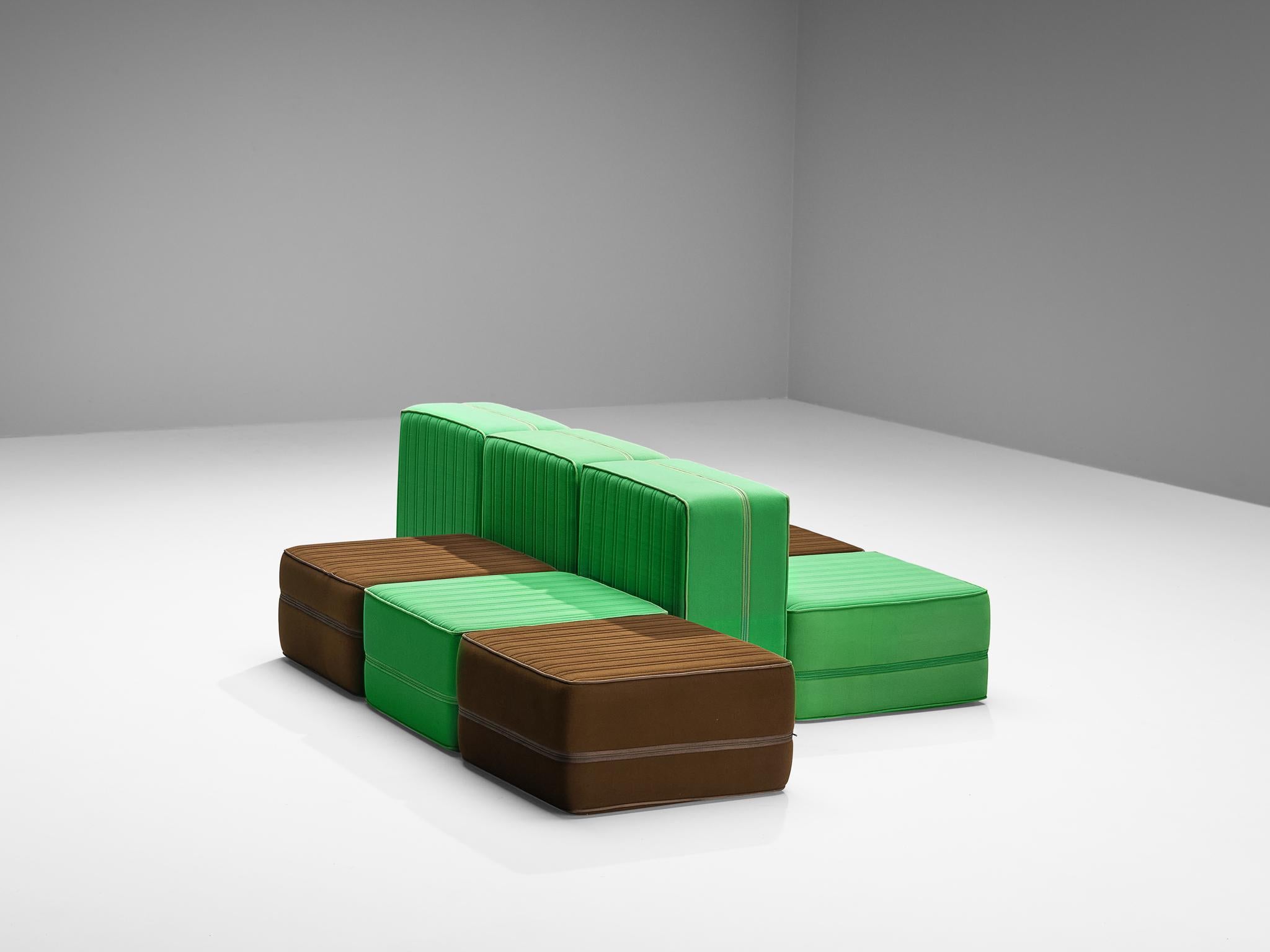 Postmoderne De Pas, D'Urbino & Lomazzi for Zanotta 'Settebello' Canapé sectionnel en vente