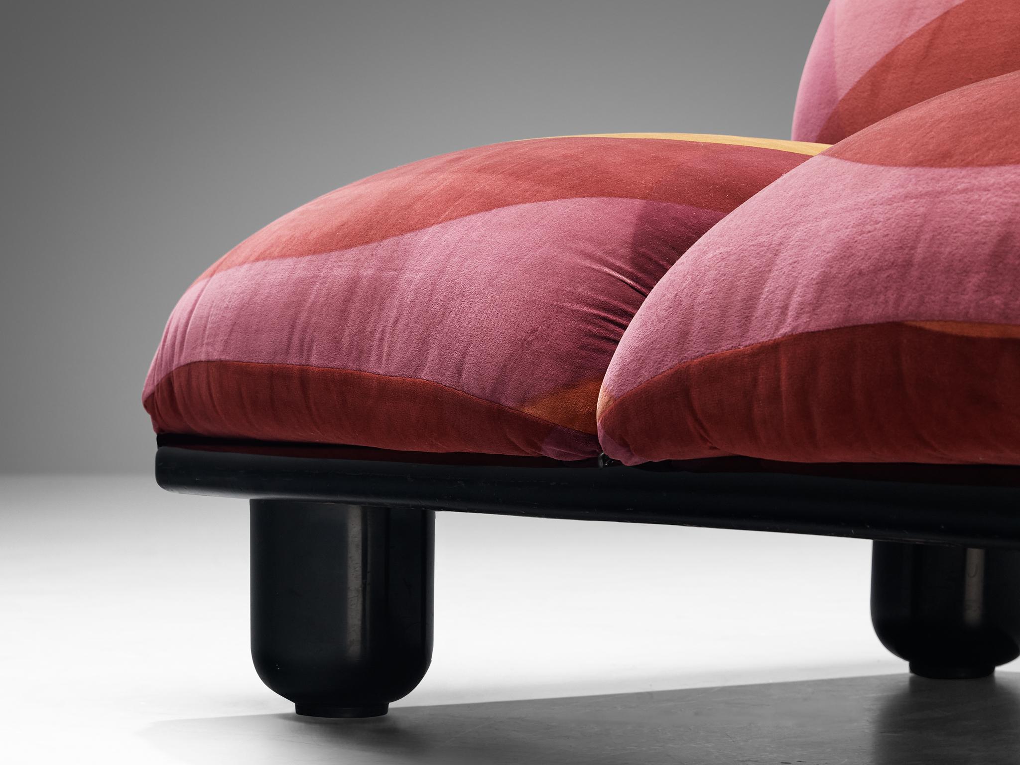 Carlo Bartoli für Rossi di Albizzate ''Blop'' Lounge-Set mit Original-Stoff (Ende des 20. Jahrhunderts) im Angebot