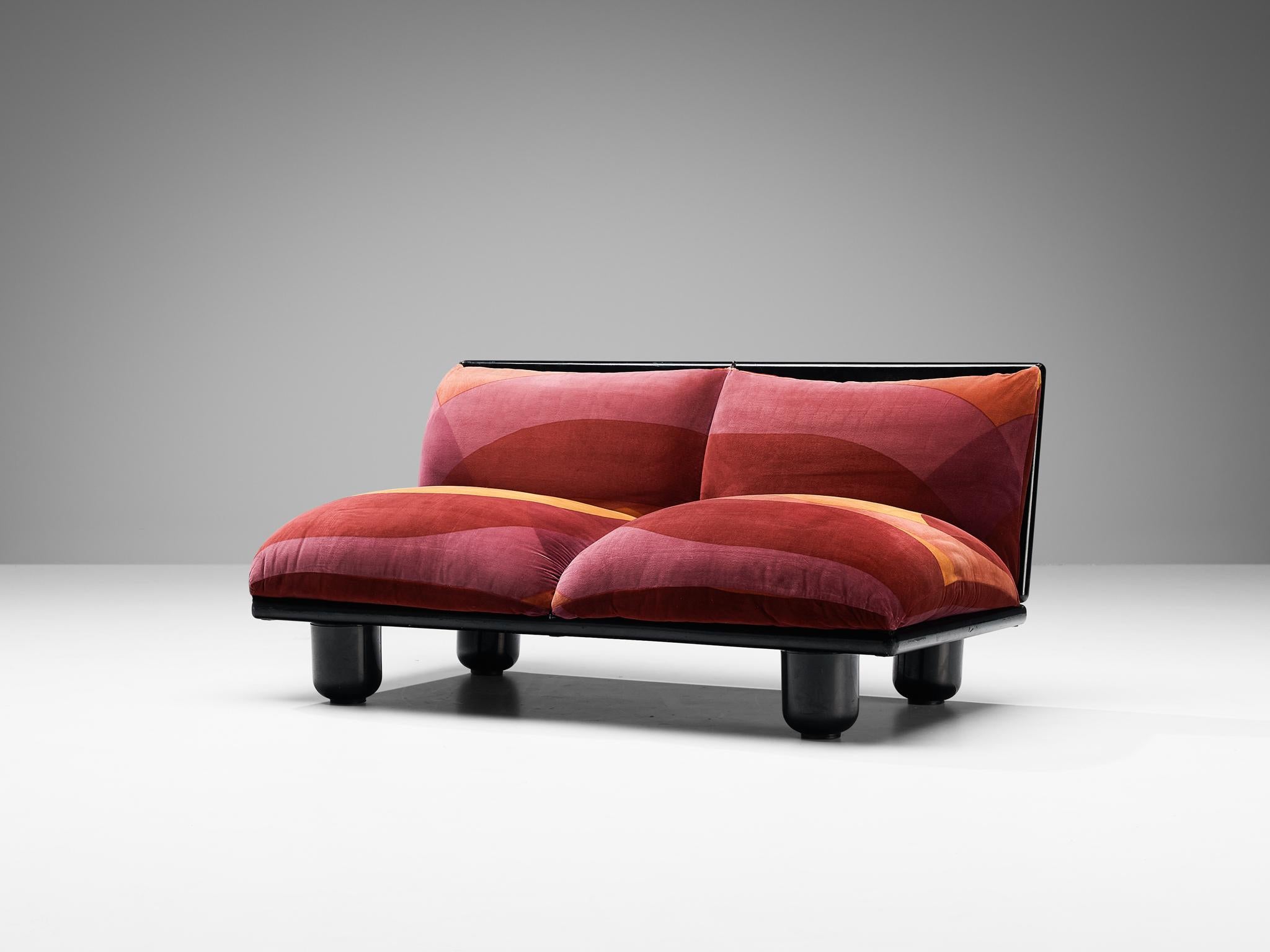 Carlo Bartoli für Rossi di Albizzate ''Blop'' Lounge-Set mit Original-Stoff (Samt) im Angebot