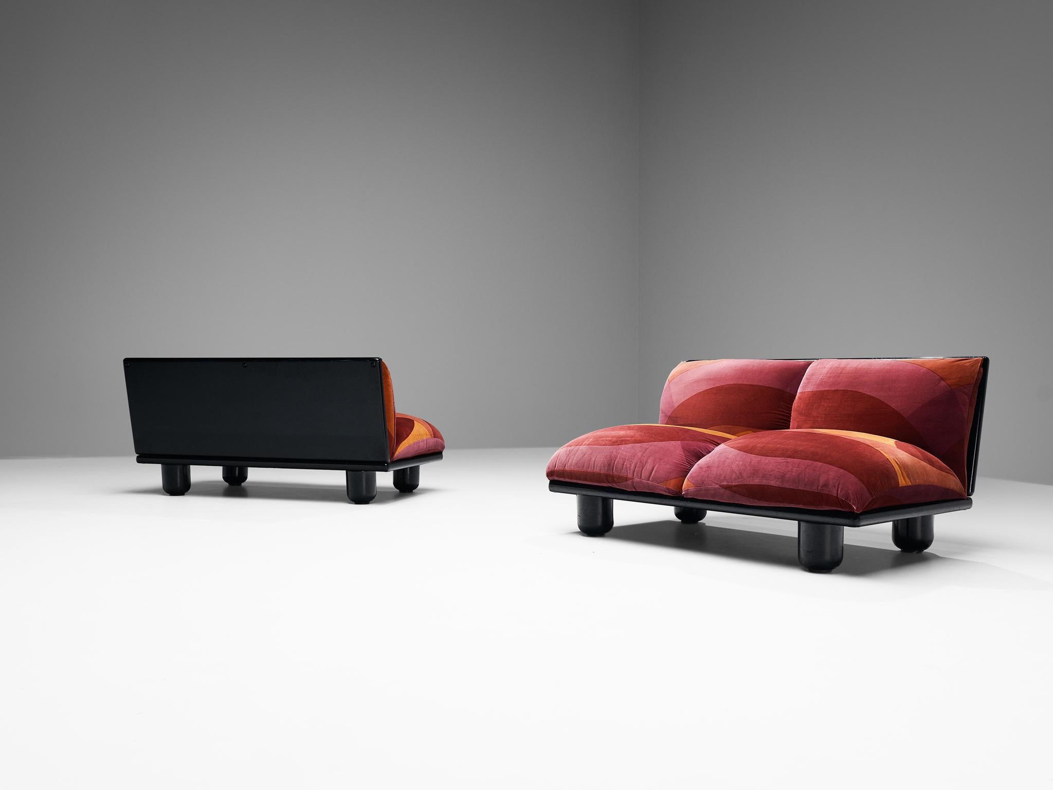 Carlo Bartoli für Rossi di Albizzate ''Blop'' Lounge-Set mit Original-Stoff im Angebot 3