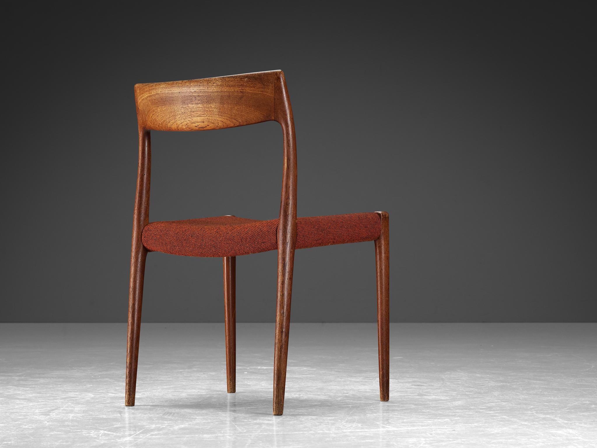 Niels Otto Møller für J.L. Møllers Møbelfabrik Esszimmerstuhl aus Teakholz (Skandinavische Moderne) im Angebot