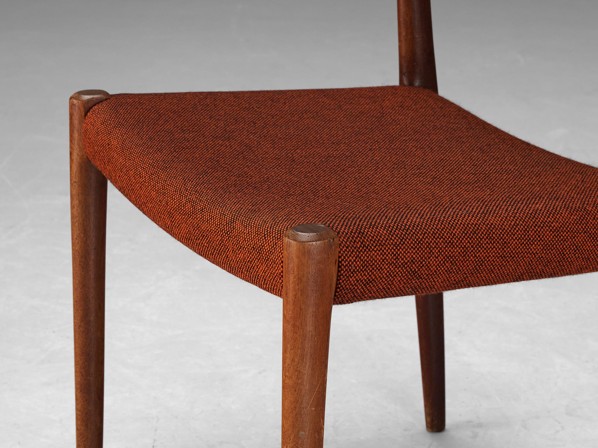 Niels Otto Møller für J.L. Møllers Møbelfabrik Esszimmerstuhl aus Teakholz im Angebot 1