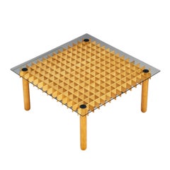 Italian Graphic Dining Table in Ash