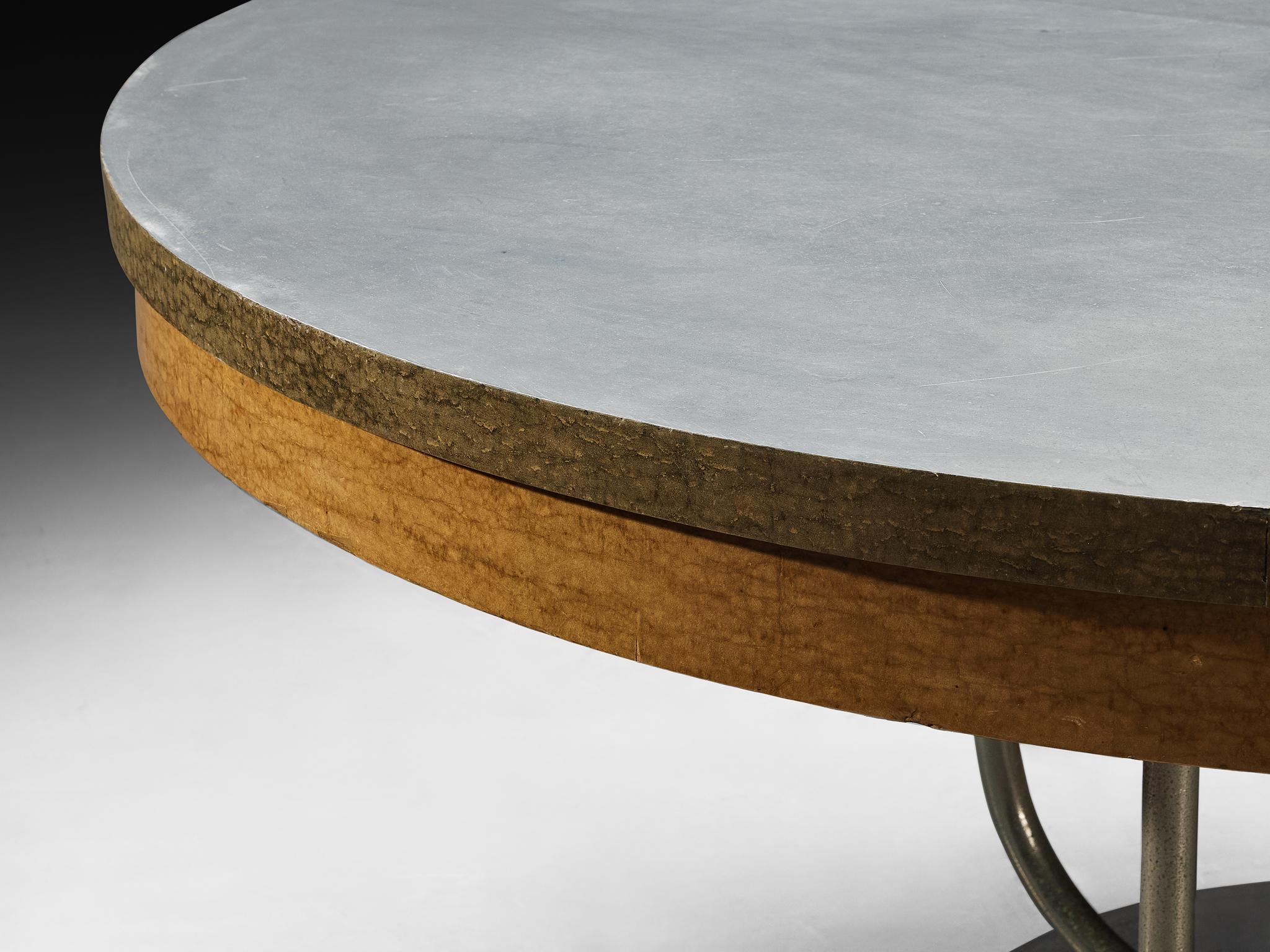 Art Deco Francesco Rapisardi Rationalist 1930s Dining or Center Table For Sale