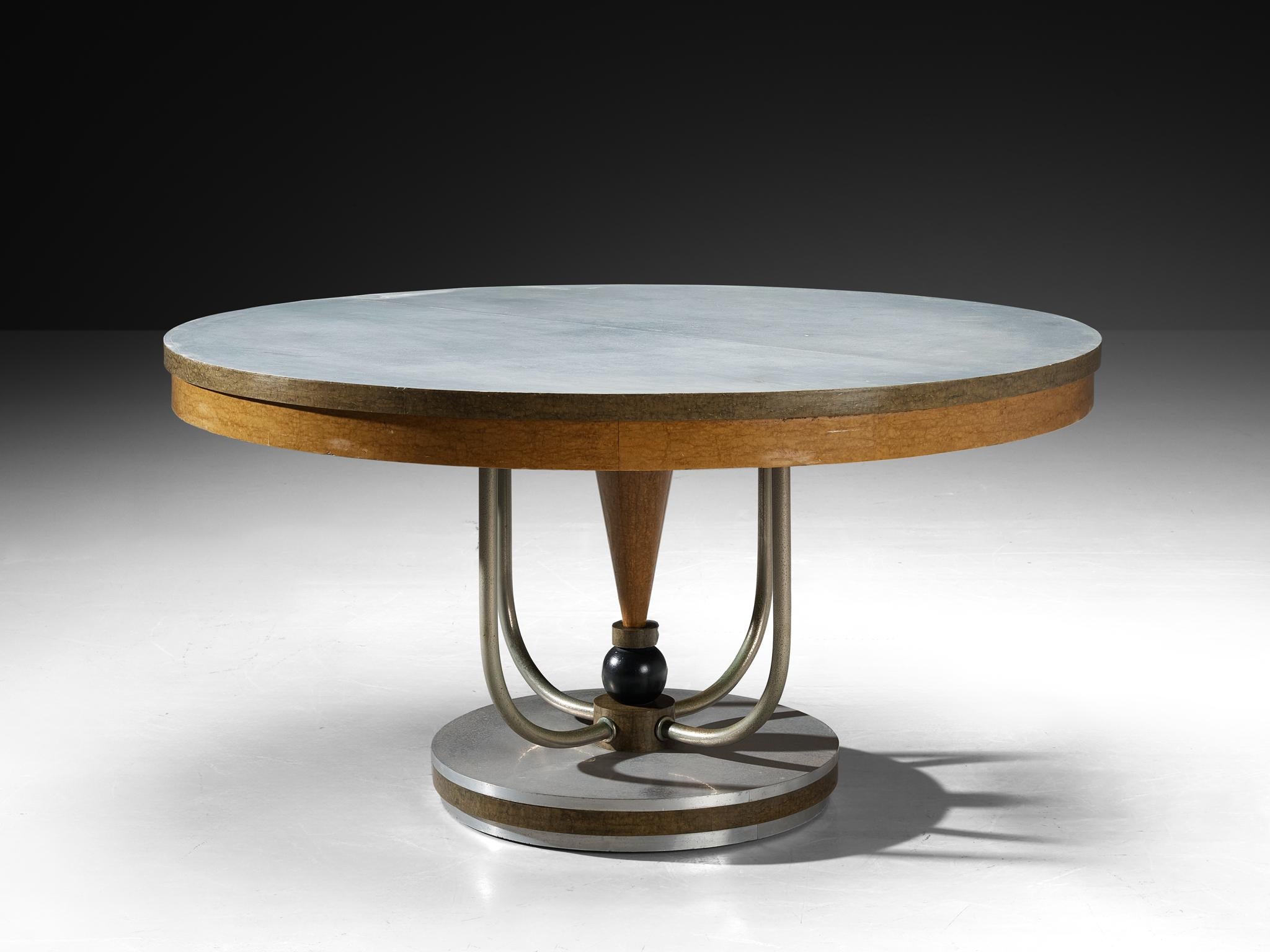 Italian Francesco Rapisardi Rationalist 1930s Dining or Center Table For Sale