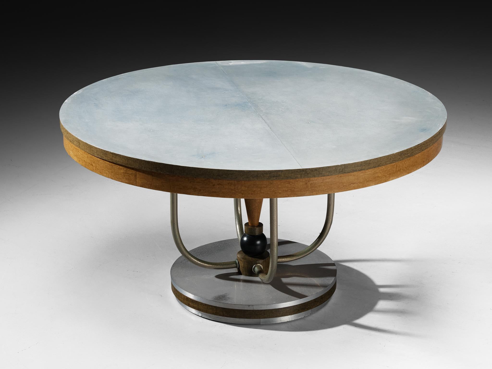 Mid-20th Century Francesco Rapisardi Rationalist 1930s Dining or Center Table For Sale