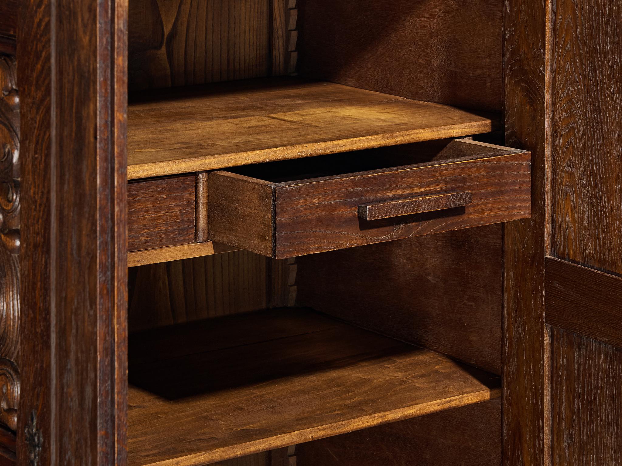 Joseph Savina Sideboard in Oak and Wrought Iron For Sale 4