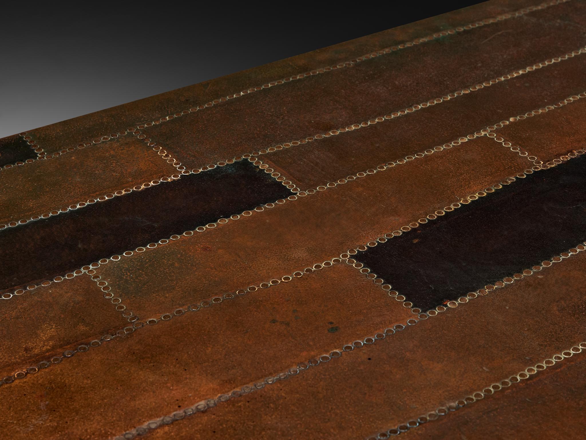 Italian Lorenzo Burchiellaro Dining Table in Copper 230cm/90.5 in For Sale