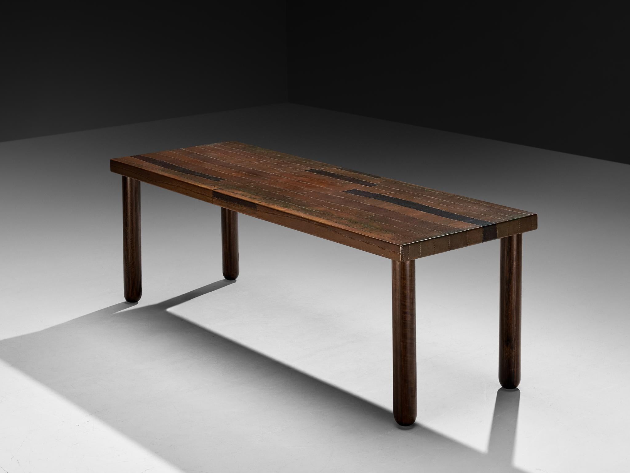 Mid-20th Century Lorenzo Burchiellaro Dining Table in Copper 230cm/90.5 in For Sale