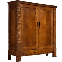 Ernesto Valabrega for Vittorio Valabrega Studio Large Highboard in Chestnut