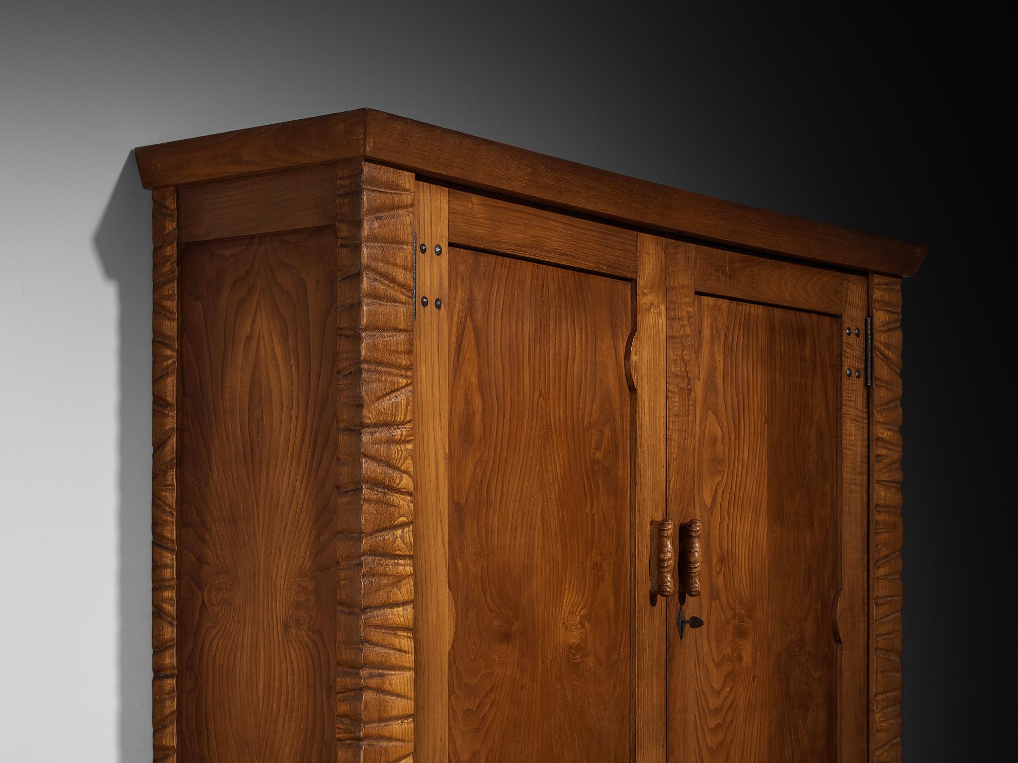 Italian Ernesto Valabrega for Vittorio Valabrega Studio Large Highboard in Chestnut For Sale