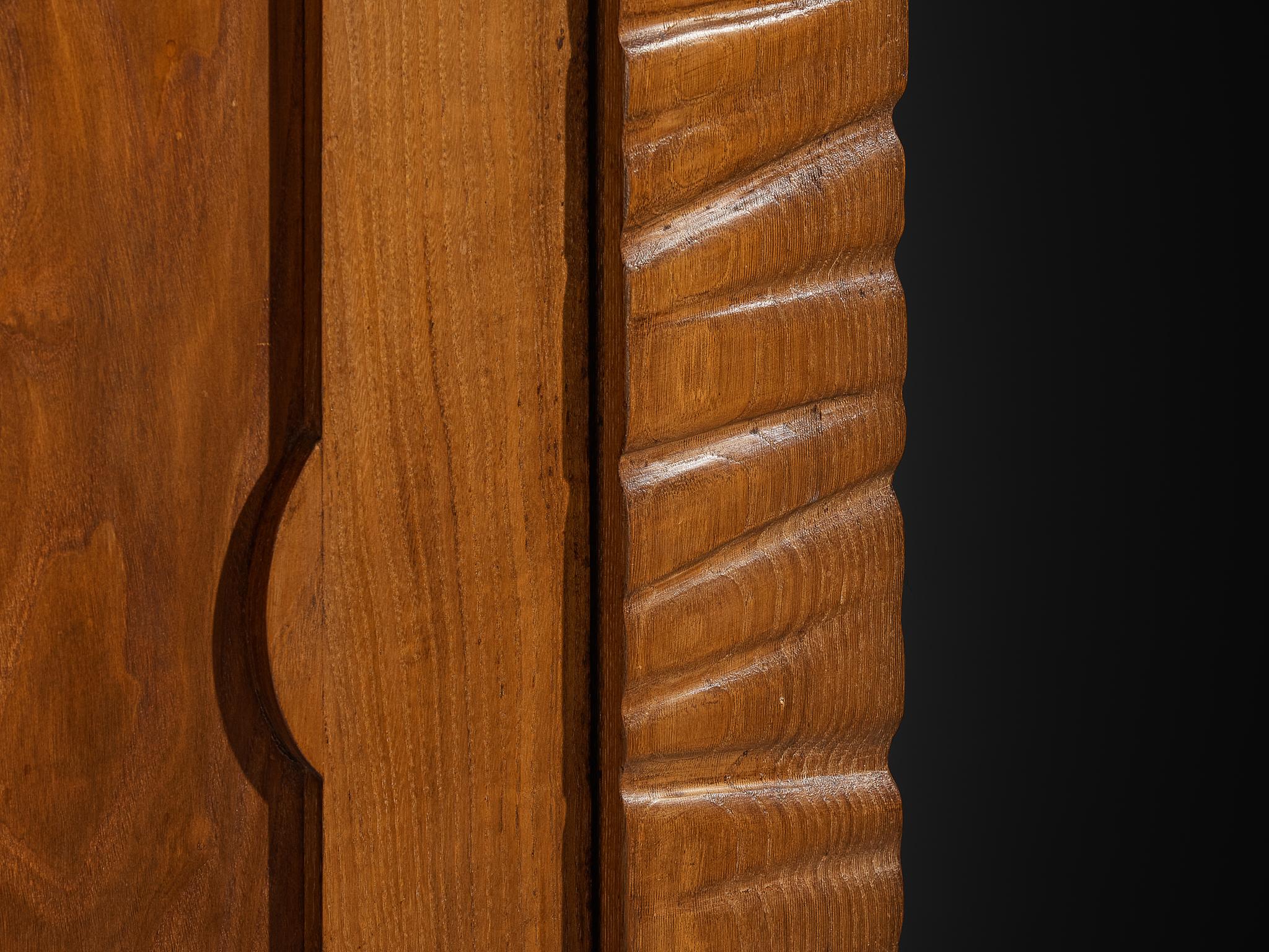 Ernesto Valabrega for Vittorio Valabrega Studio Large Highboard in Chestnut For Sale 5