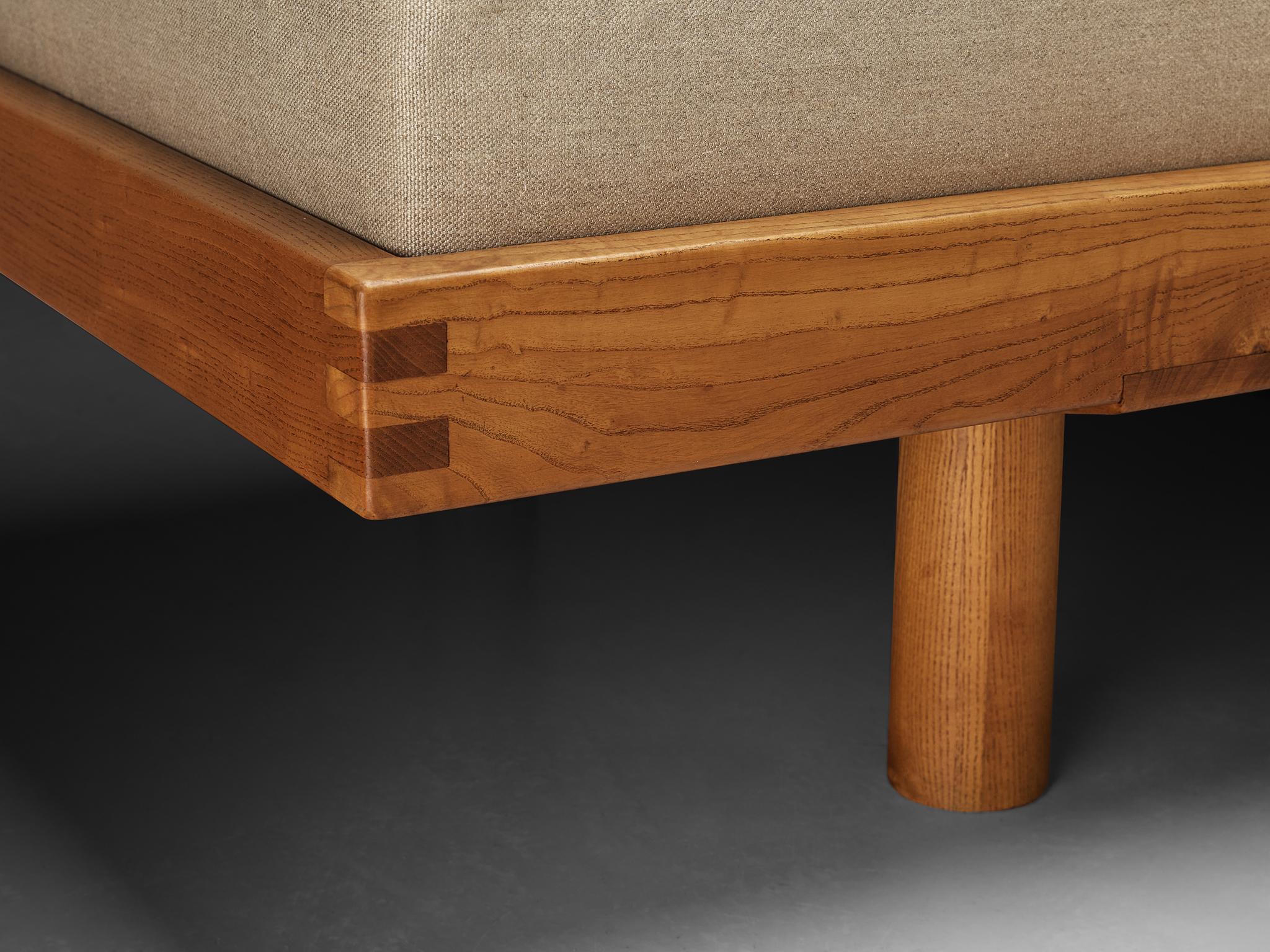 Pierre Chapo 'L09' Large Bench in Solid Elm In Good Condition For Sale In Waalwijk, NL