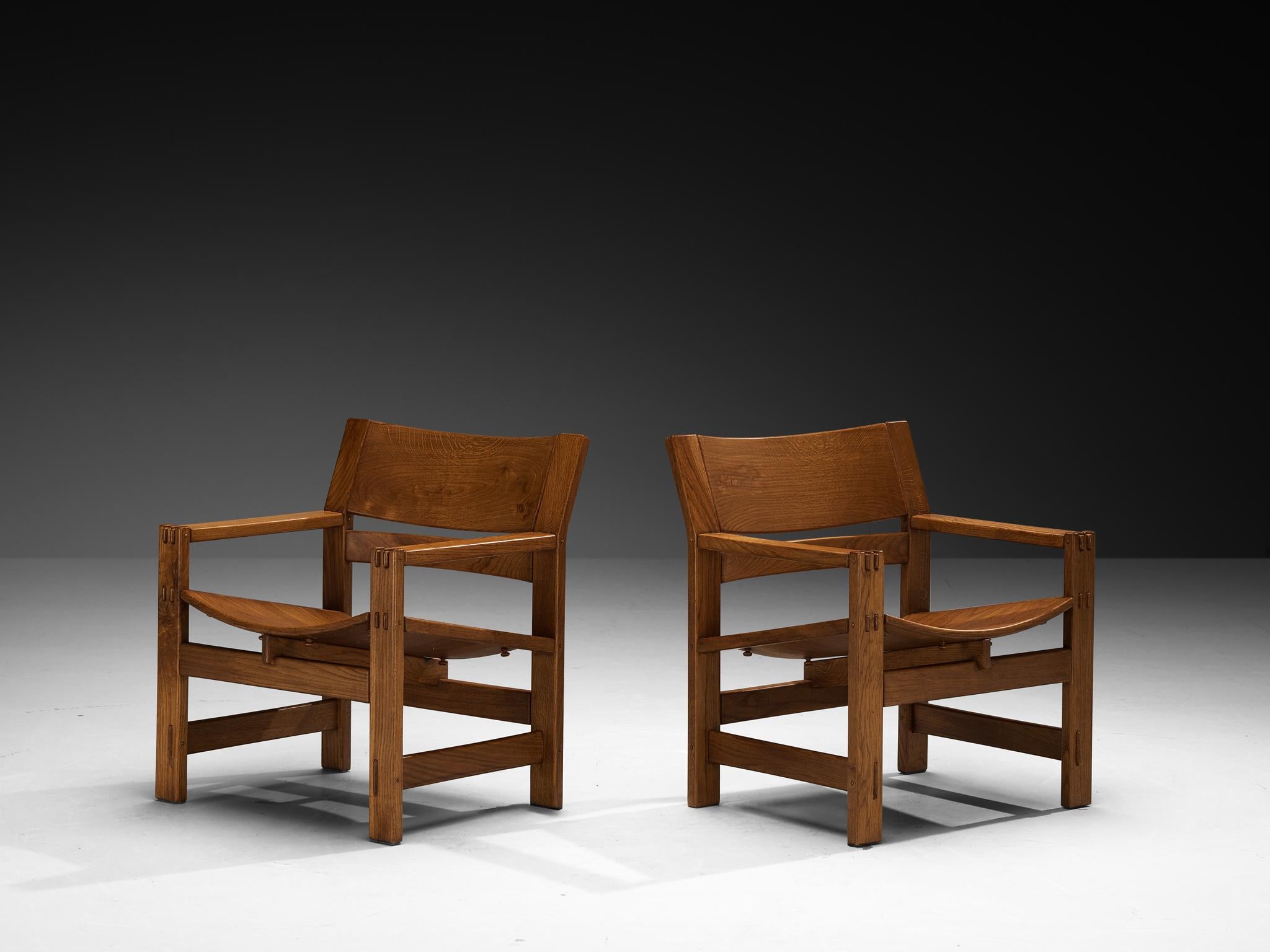 Giuseppe Rivadossi per Officina Rivadossi Poltrone in Oak In condizioni buone in vendita a Waalwijk, NL