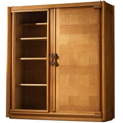Armadio Guillerme et Chambron in Oak con anta in vetro