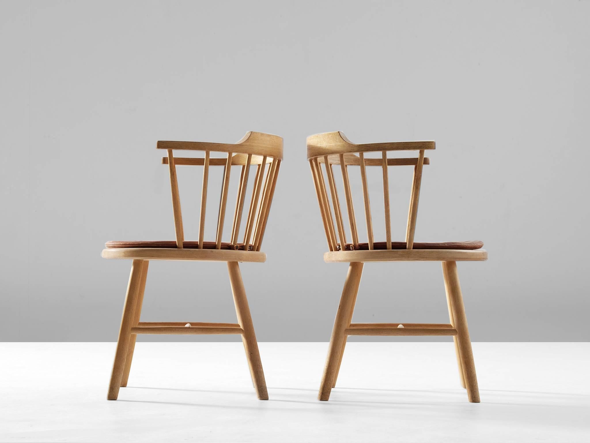 Børge Mogensen Set of Four Dining Chairs In Good Condition In Waalwijk, NL