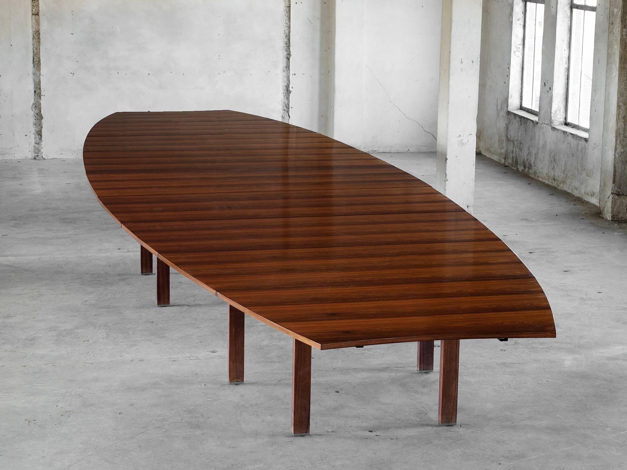 Scandinavian Modern 25ft / 762cm long Conference Table in Rosewood by A.J. Iversen