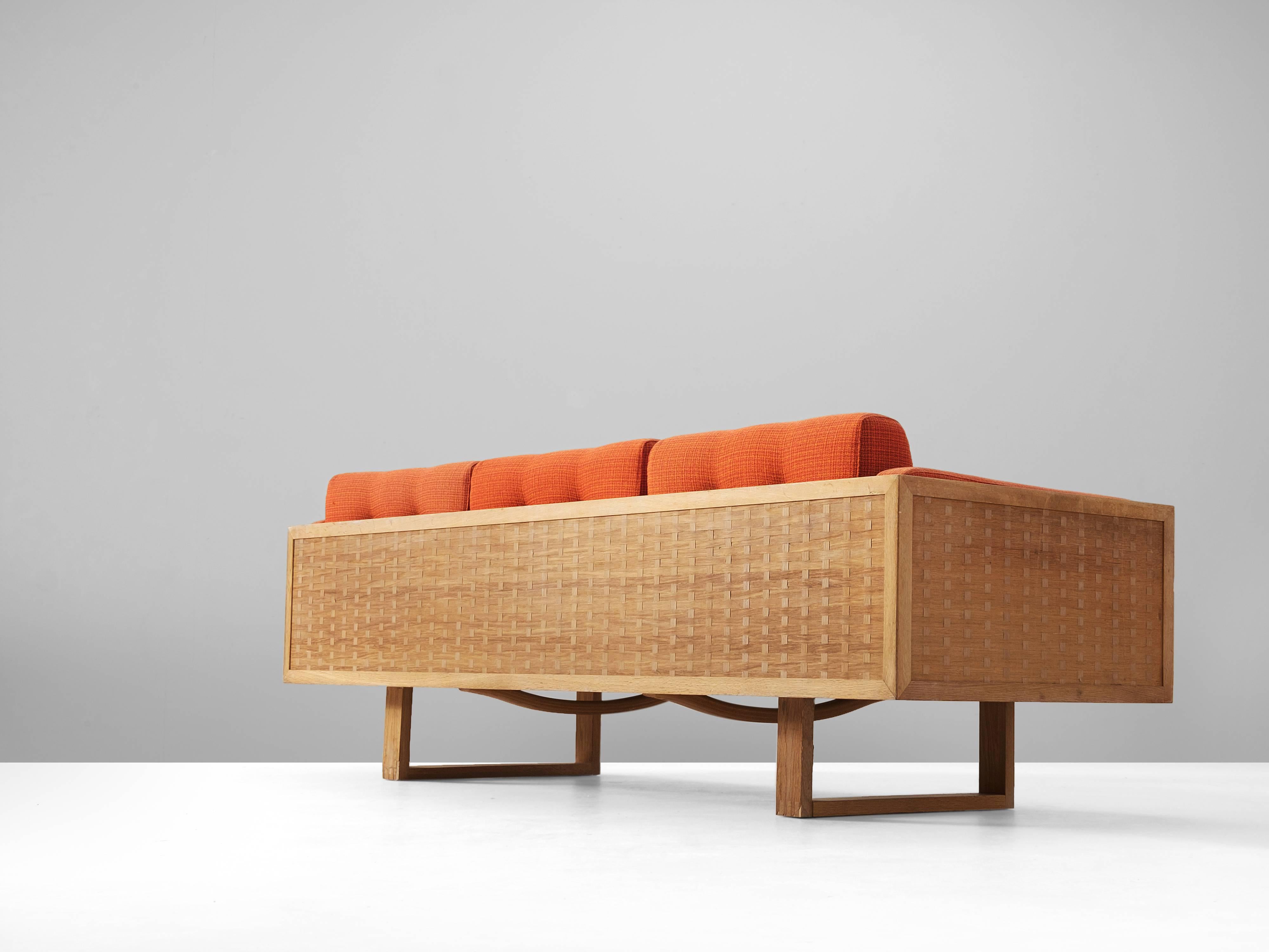 Scandinavian Modern Poul Cadovius Three-Seat Sofa in Oak for France & Søn 