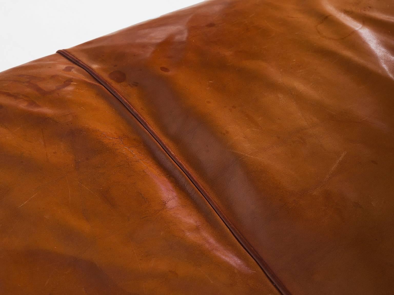Danish Kaare Klint Early Sofa in Cognac Leather for Rud Rasmussen