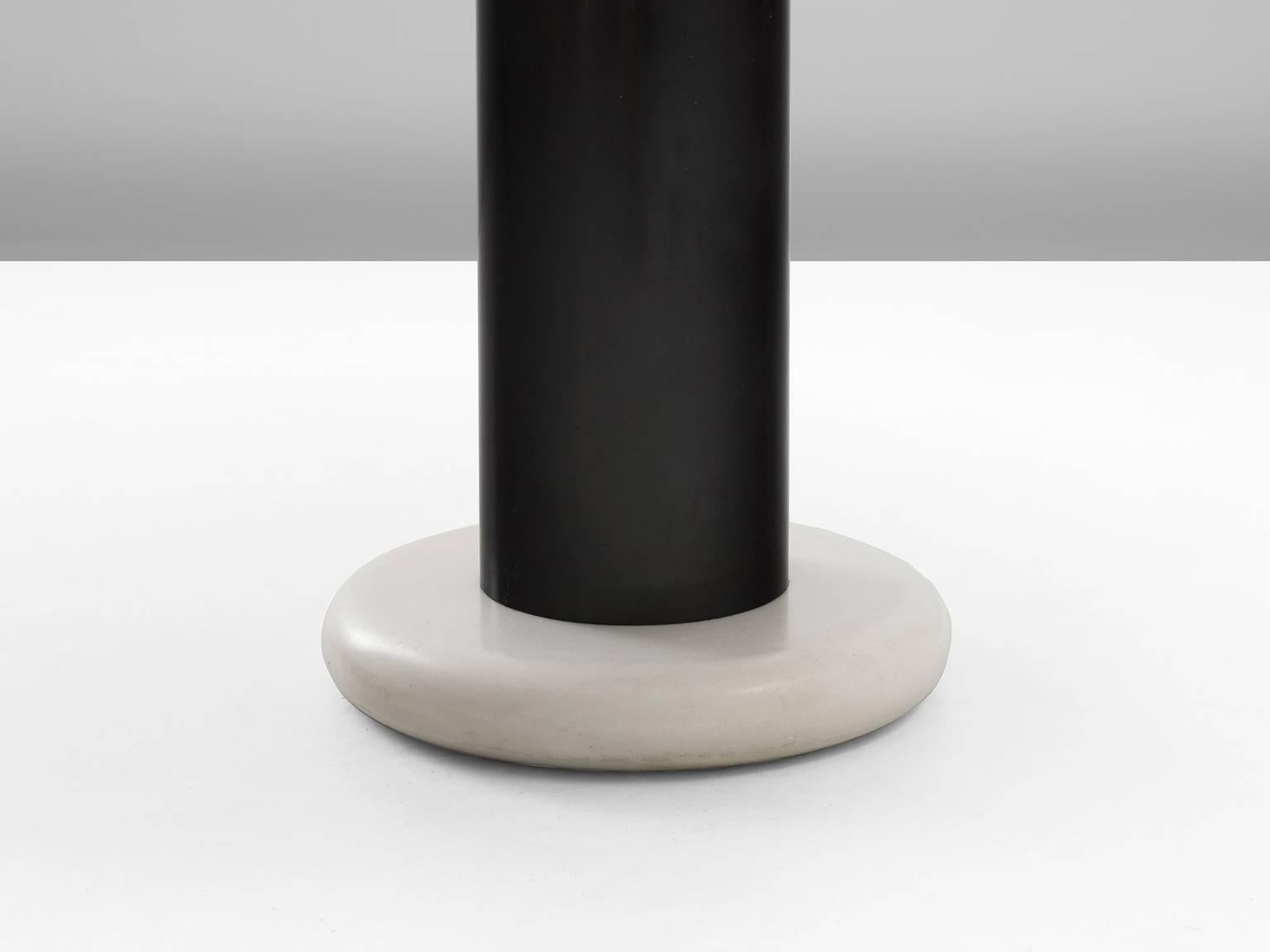 Post-Modern Ettore Sottsass Marble Pedestal Dining Table