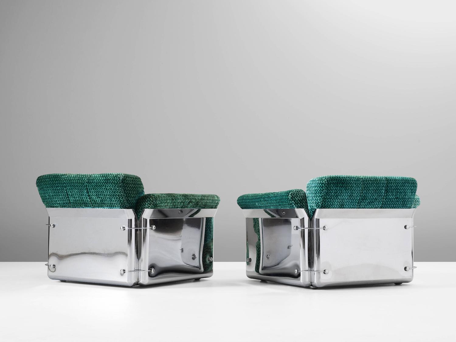 Vittorio Introini Set of Two Rare 'Larissa' Lounge Chairs for Saporiti