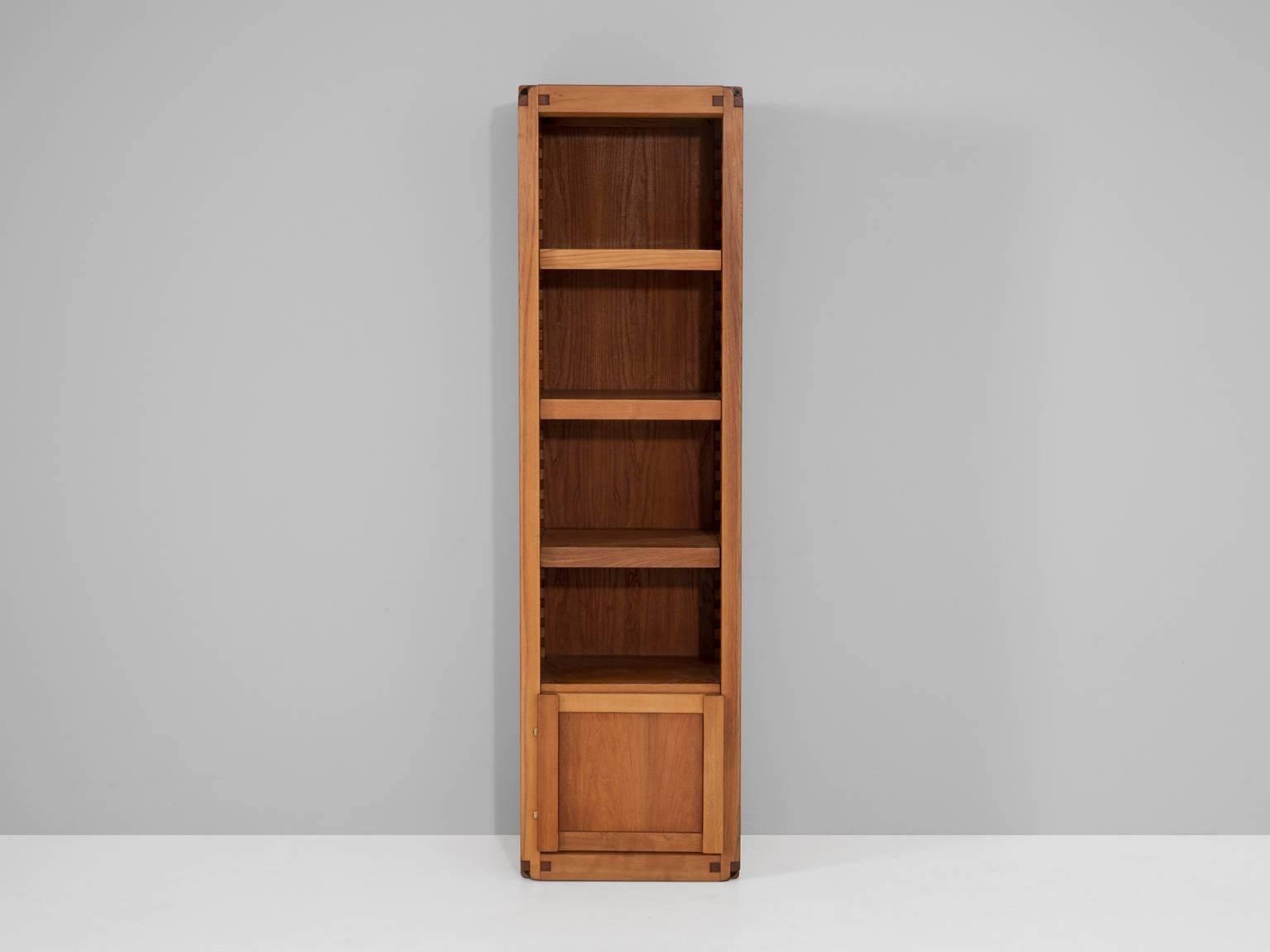 French Pierre Chapo Bookcase in Solid Elm