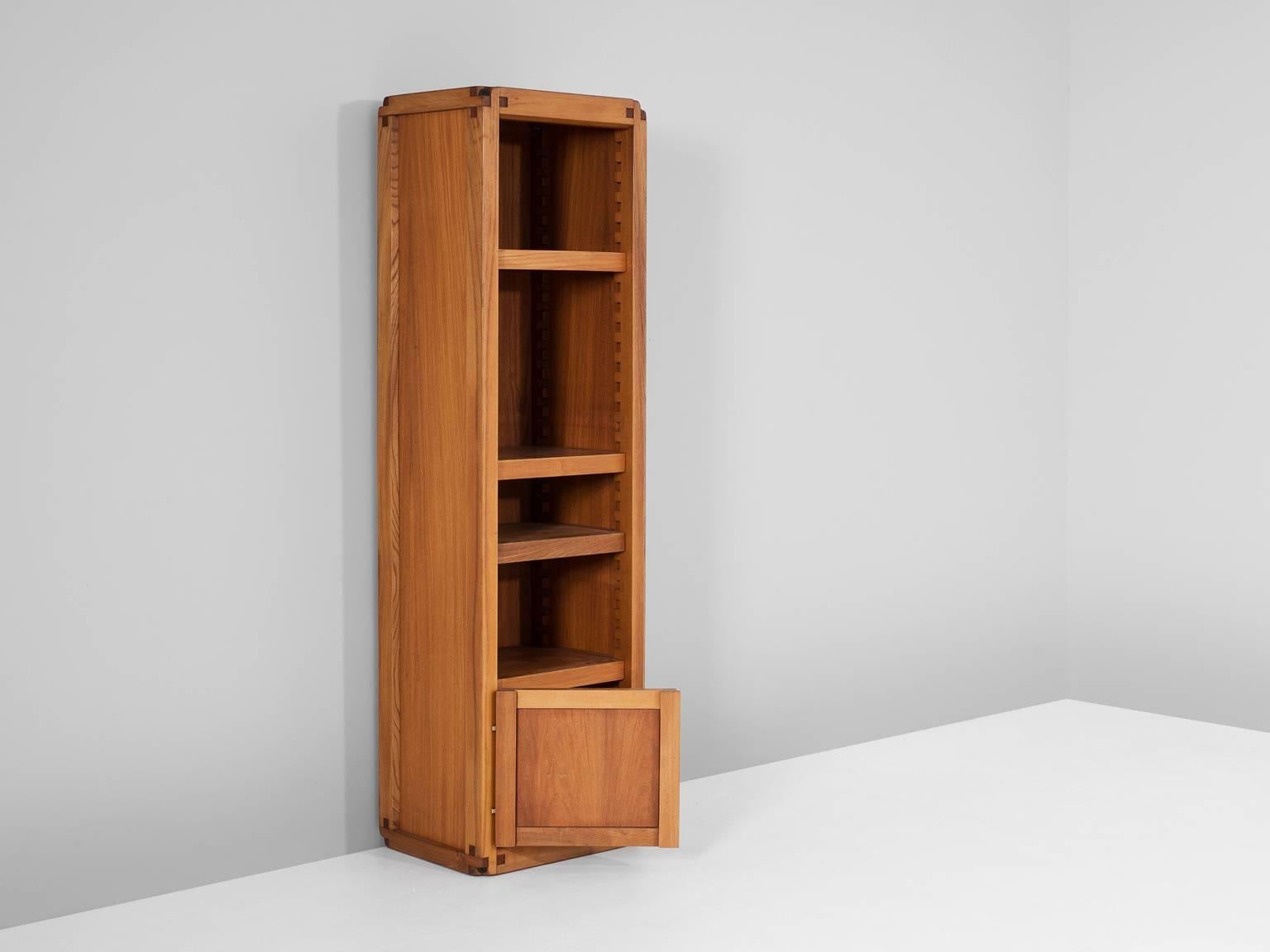 Mid-Century Modern Pierre Chapo Bookcase in Solid Elm