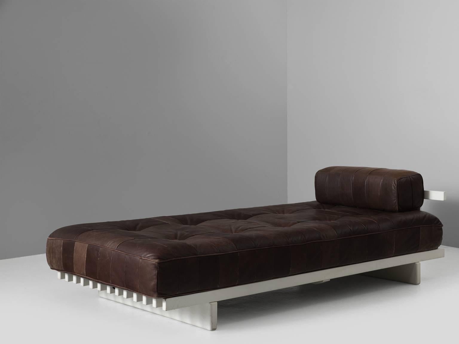 Late 20th Century De Sede DS80 Brown Leather Sectional Sofa