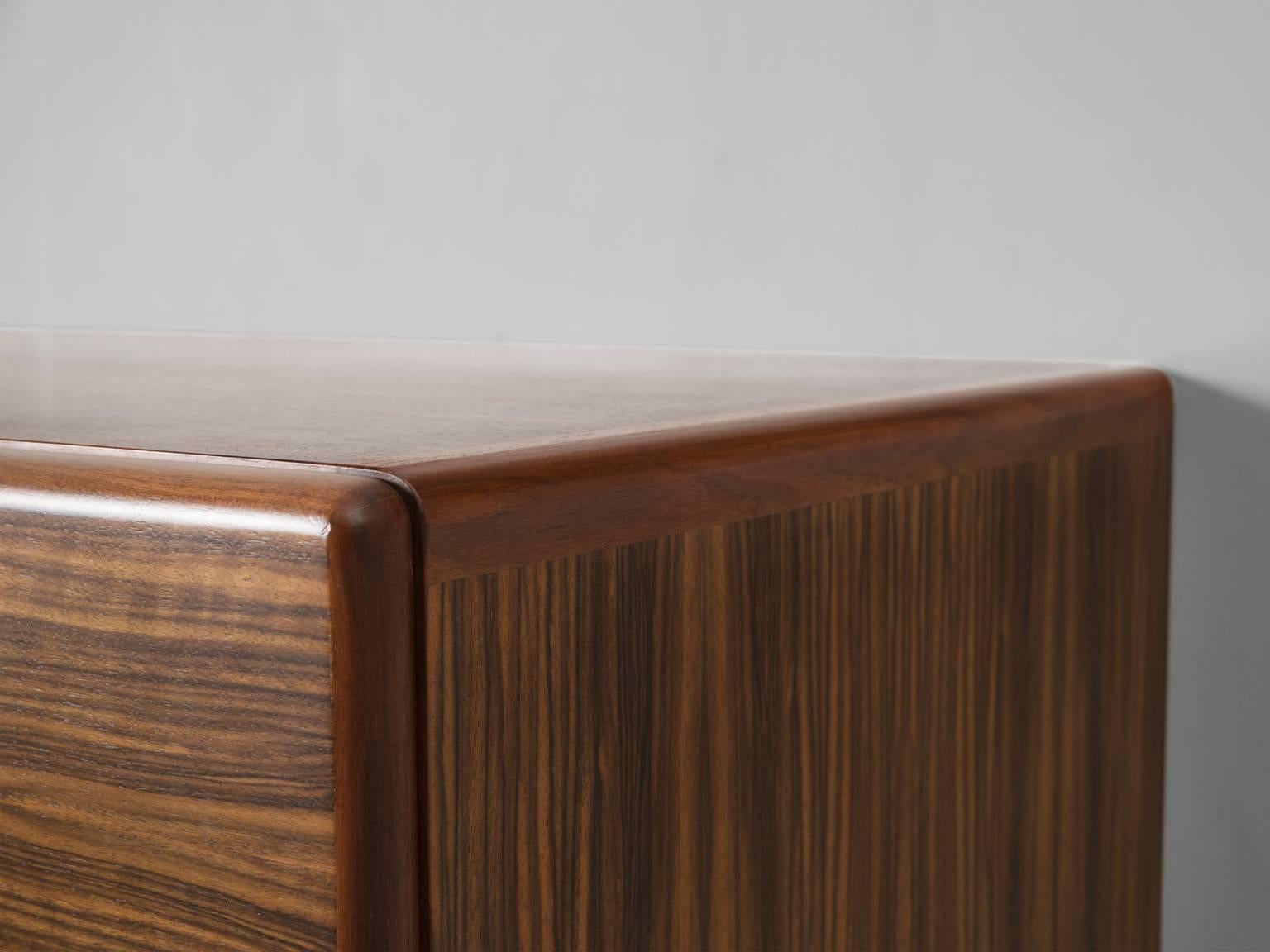 Mid-20th Century Jos De Mey Wall-Mounted Sideboard in Rosewood
