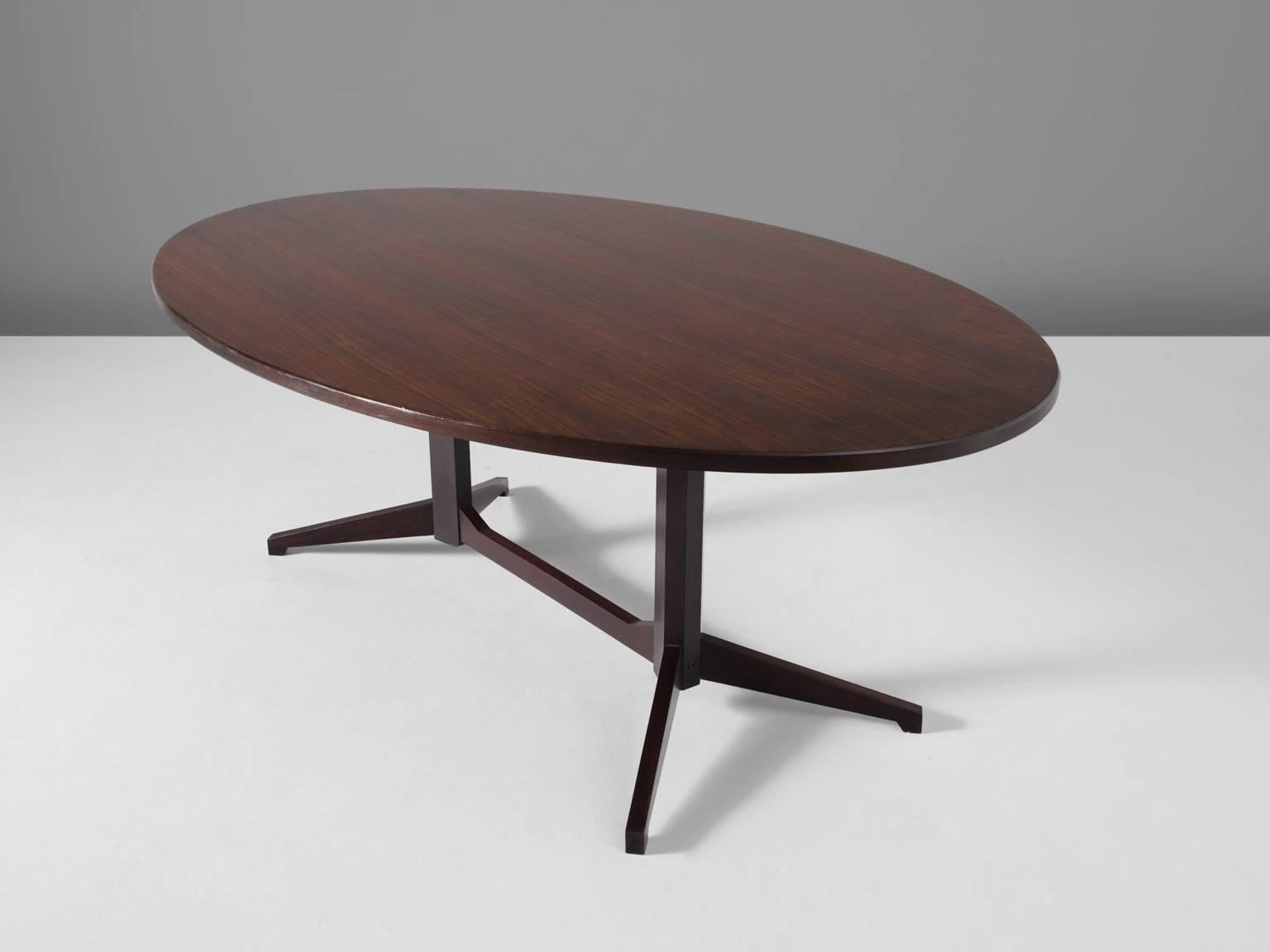 Mid-Century Modern Franco Albini Oval Dining Table