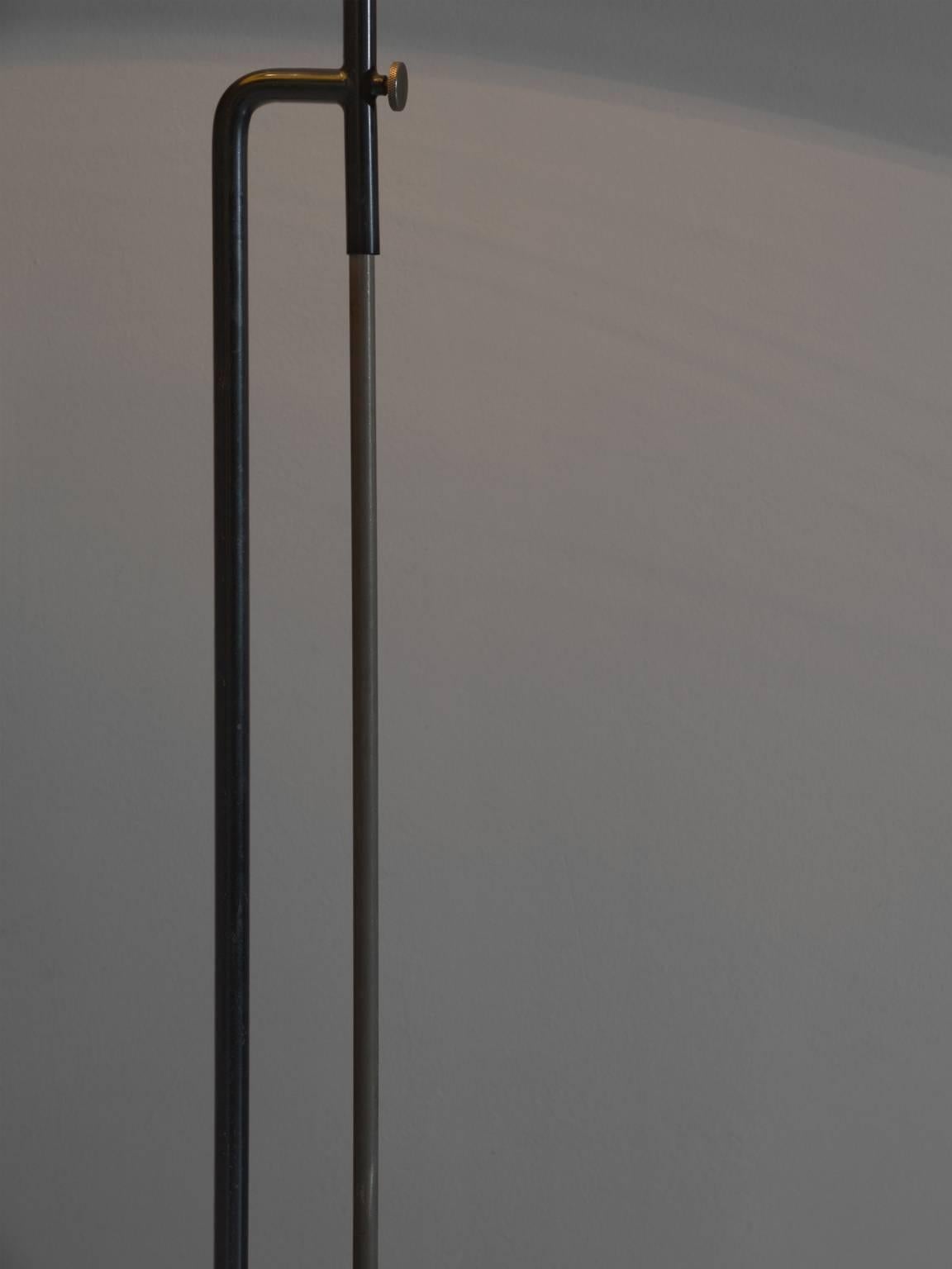 Mid-Century Modern Louis C. Kalff Adjustable Floor Lamp in Metal