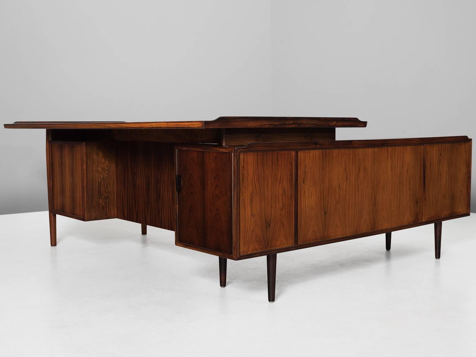 Mid-20th Century Arne Vodder Executive Desk in Rosewood for Sibast