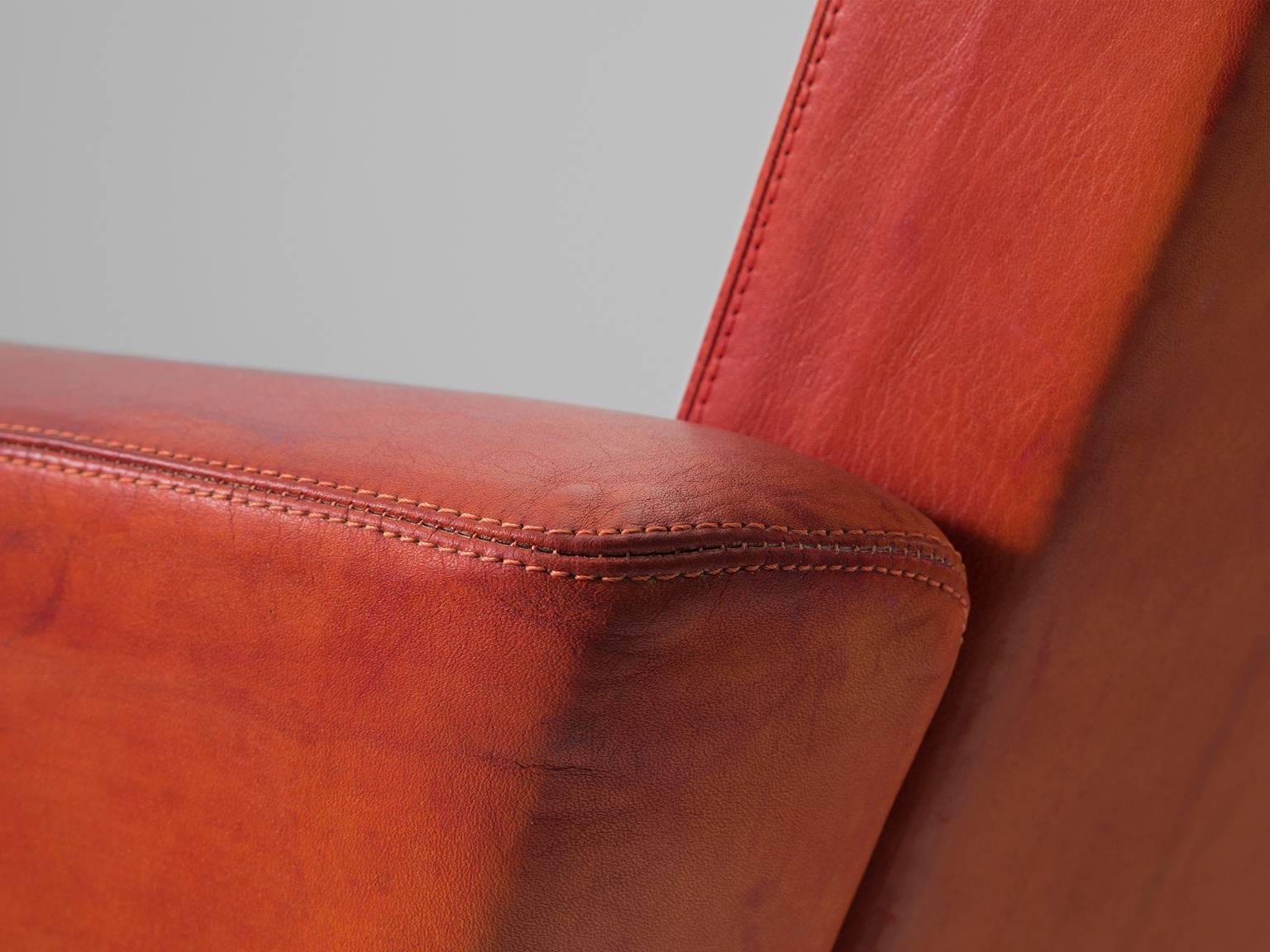 Jørgen Høj Cognac Leather Two-Seat 1