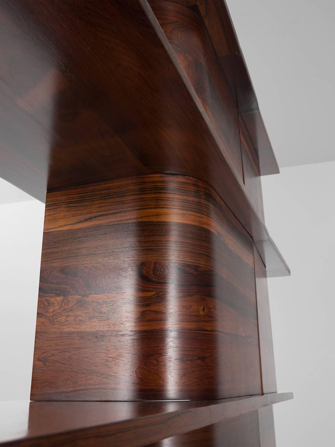 Jorge zalszupin brazilian rosewood wall unit for sale at 1stdibs Thorengaard
