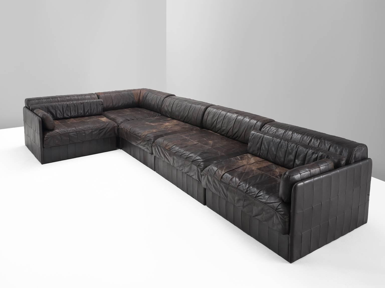 Late 20th Century Modular Sofa Leather for De Sede