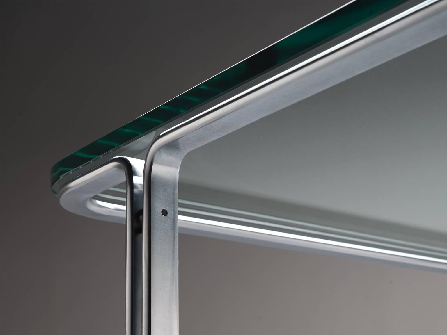 German Horst Brüning Chrome and Glass Cocktail Table for Kill International