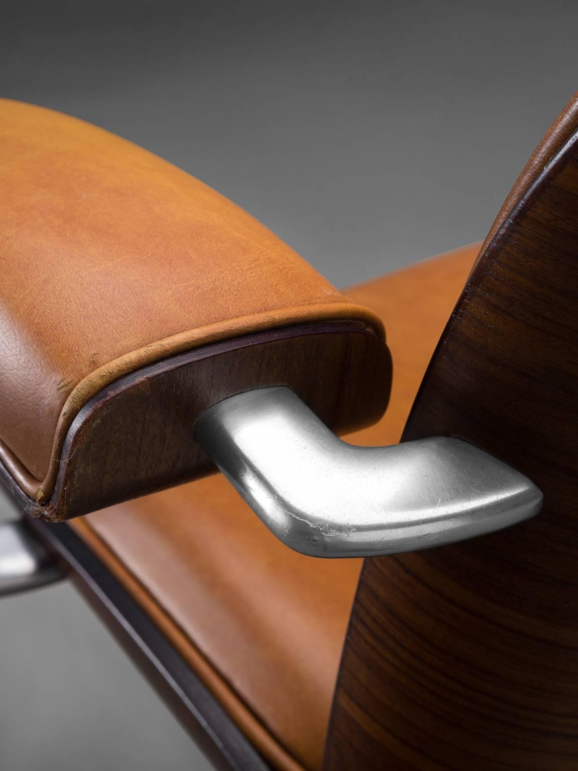 Veneer Swivel Chairs by Ico Parisi for MIM Roma in Walnut