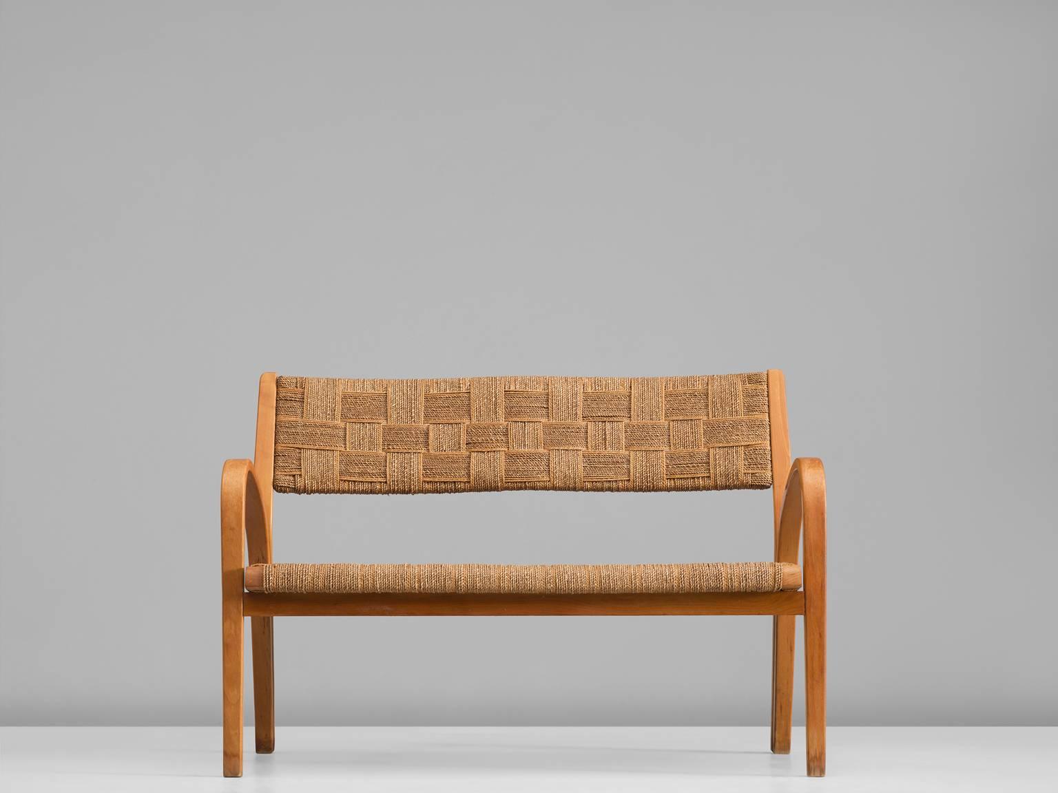 Attributed Giuseppe Pagano Roped Sofa, 1940s In Good Condition In Waalwijk, NL