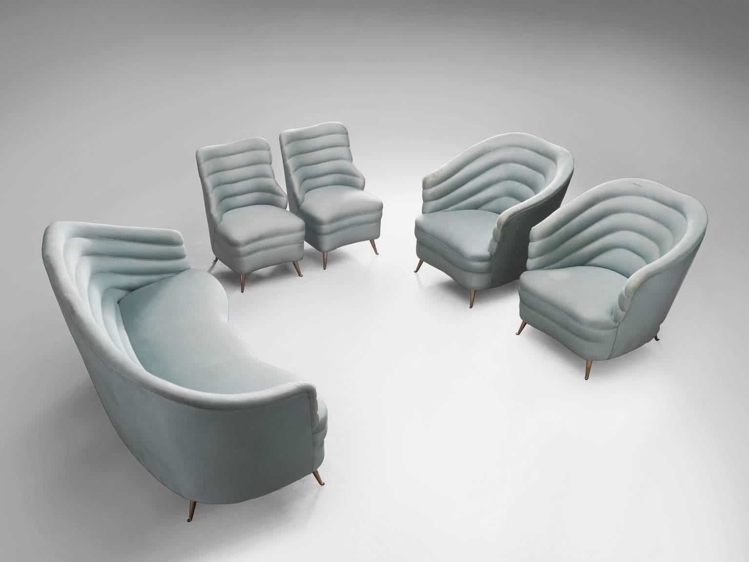 Italian Lounge Chairs by Andrea Busiri, 1960s 2