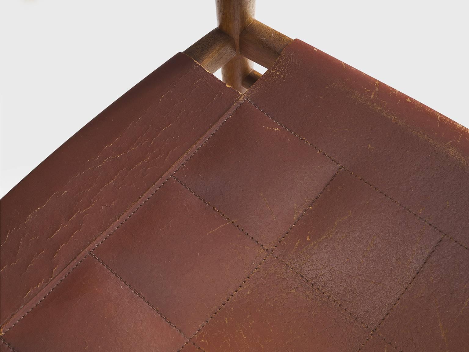 Mid-20th Century Rastad & Relling 'Bambi' Armchair in Teak and Cognac Leather
