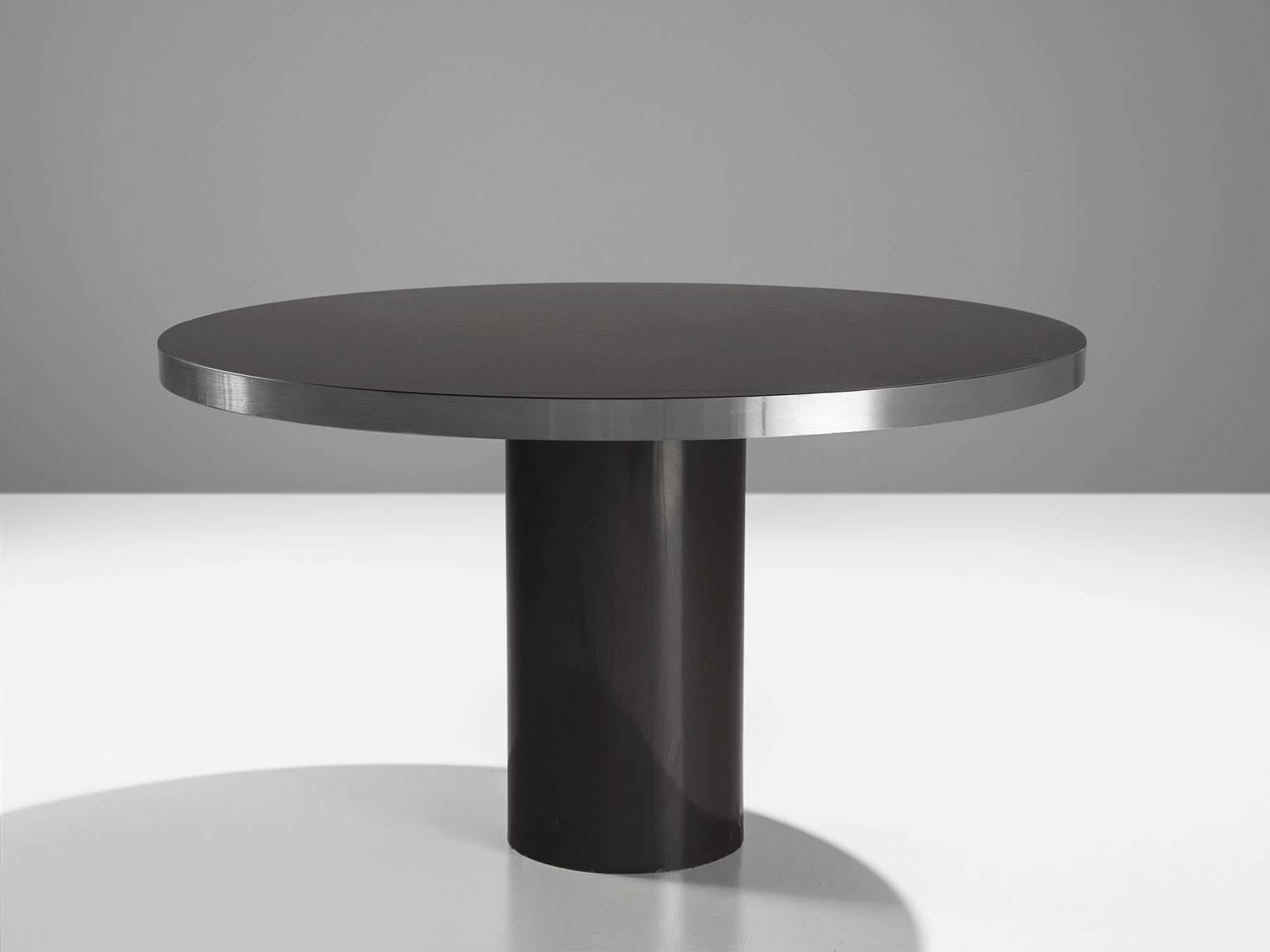 Post-Modern Small Circular Pedestal Dining Table