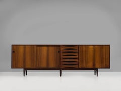 Arne Vodder Sideboard in Rosewood with Reversible Black Doors