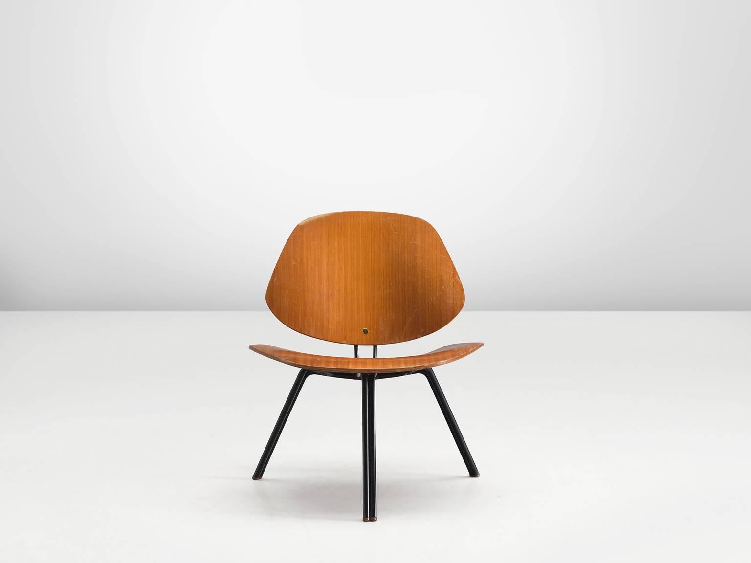Mid-Century Modern Osvaldo Borsani for Tecno 'P31' Chair, 1957