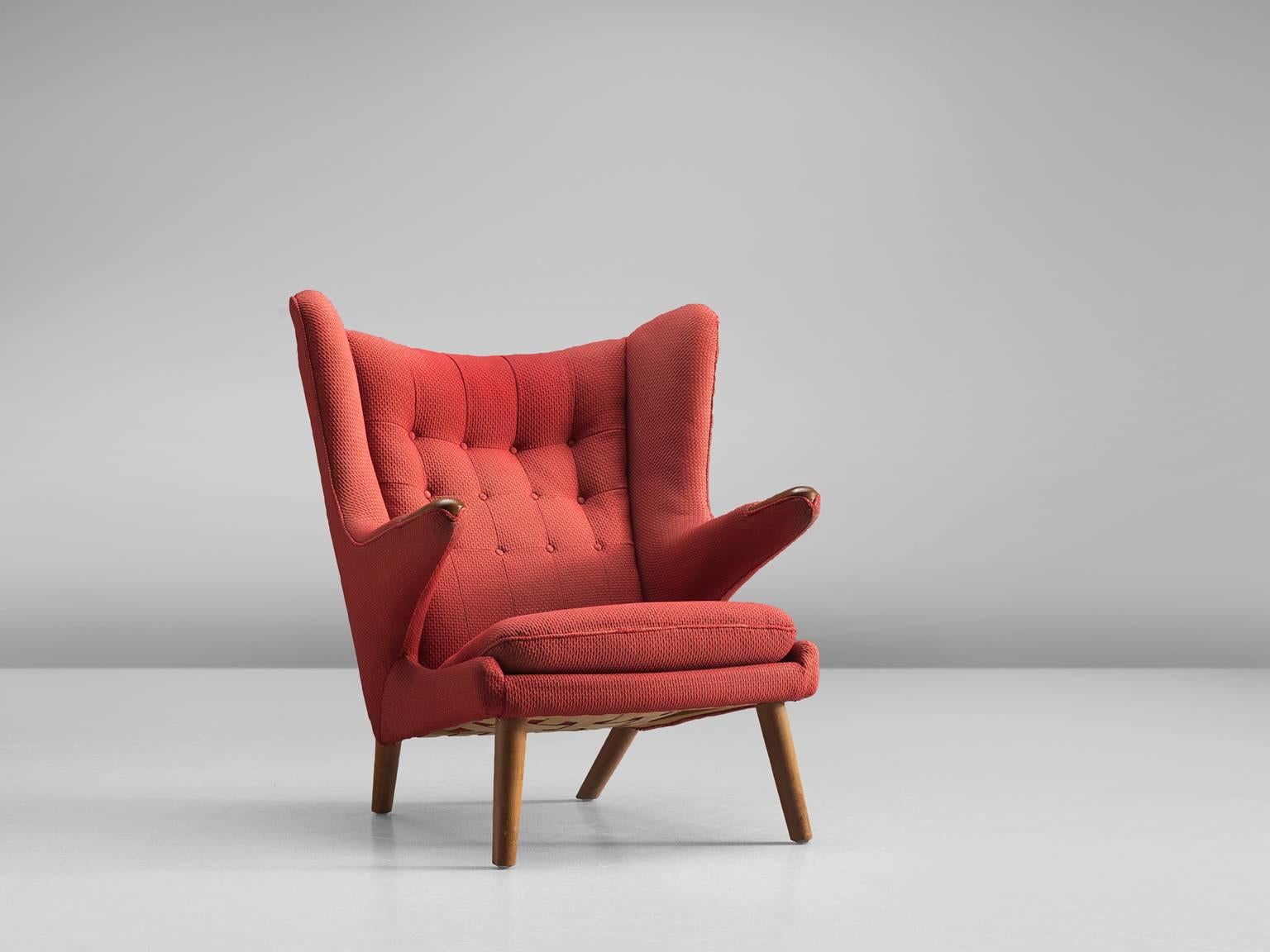 Mid-20th Century Hans Wegner 'Papa Bear' Chair