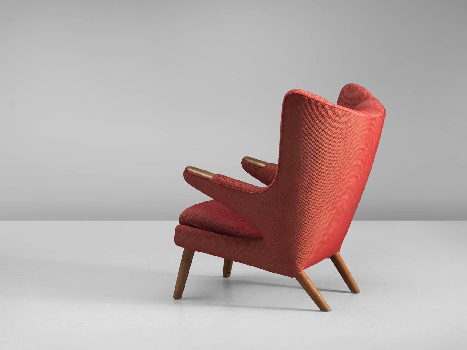 Fabric Hans Wegner 'Papa Bear' Chair