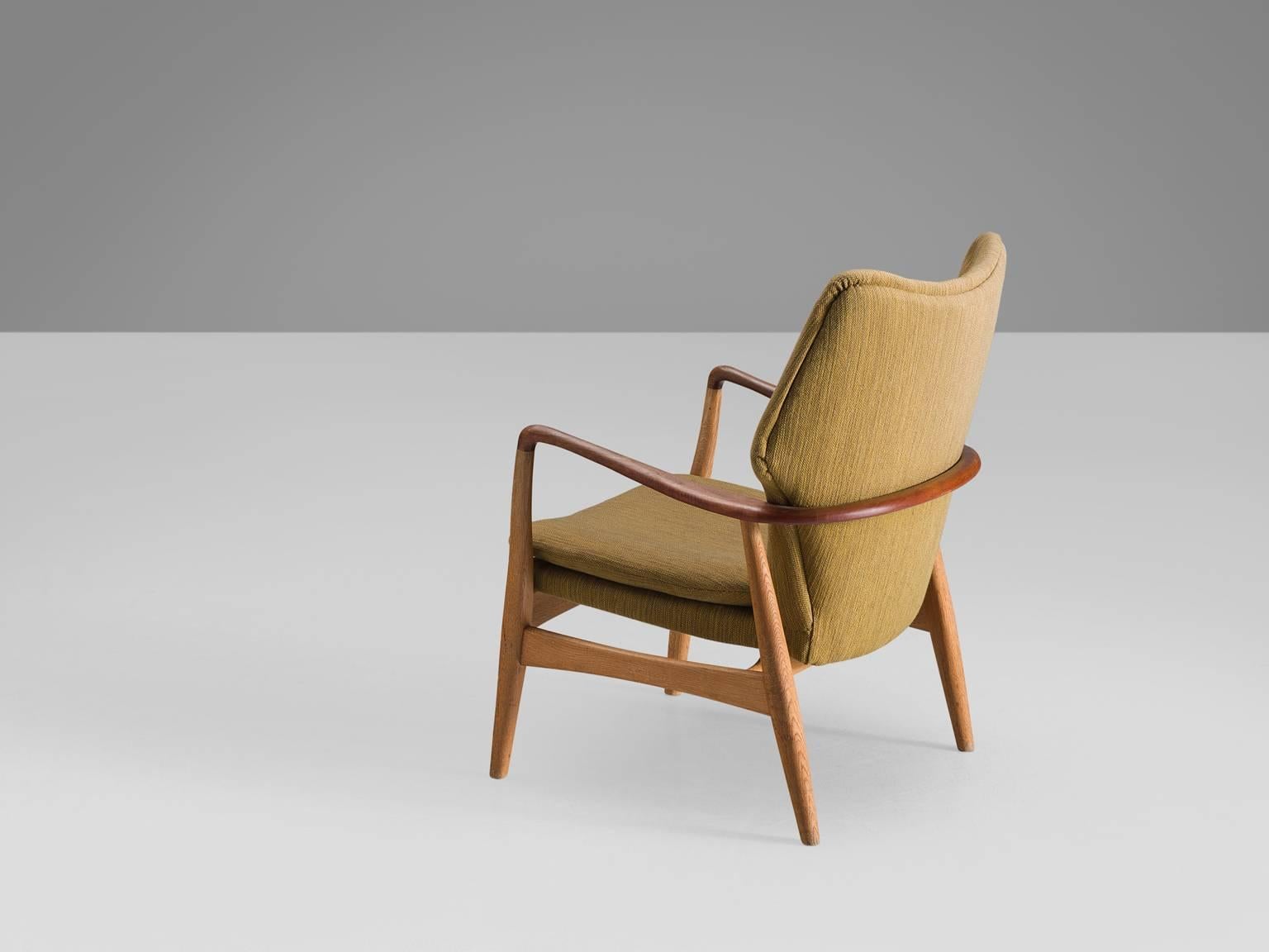 Scandinavian Modern Aksel Bender Madsen for Bovenkamp Oak and Teaklounge Chair